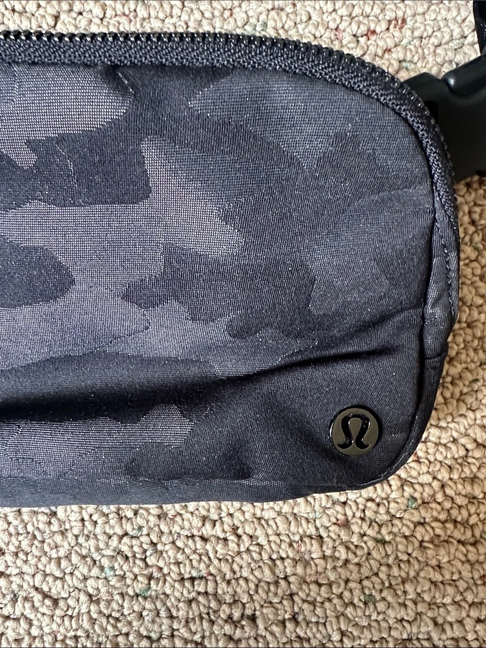 lululemon athletica Black Camo Crossbody belt Bag